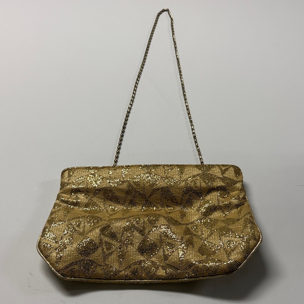 Vintage Elegant Gold sparkle Clutch Bag